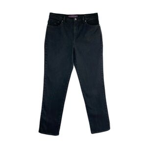 Gloria Vanderbilt Amanda Classic Tapered Leg Black Jeans